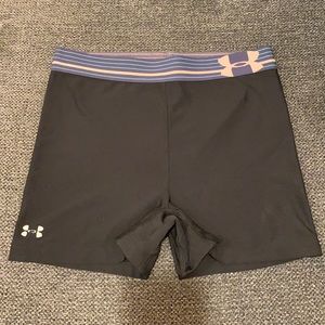 Women’s Under Armour Black Spandex Athletic Shorts